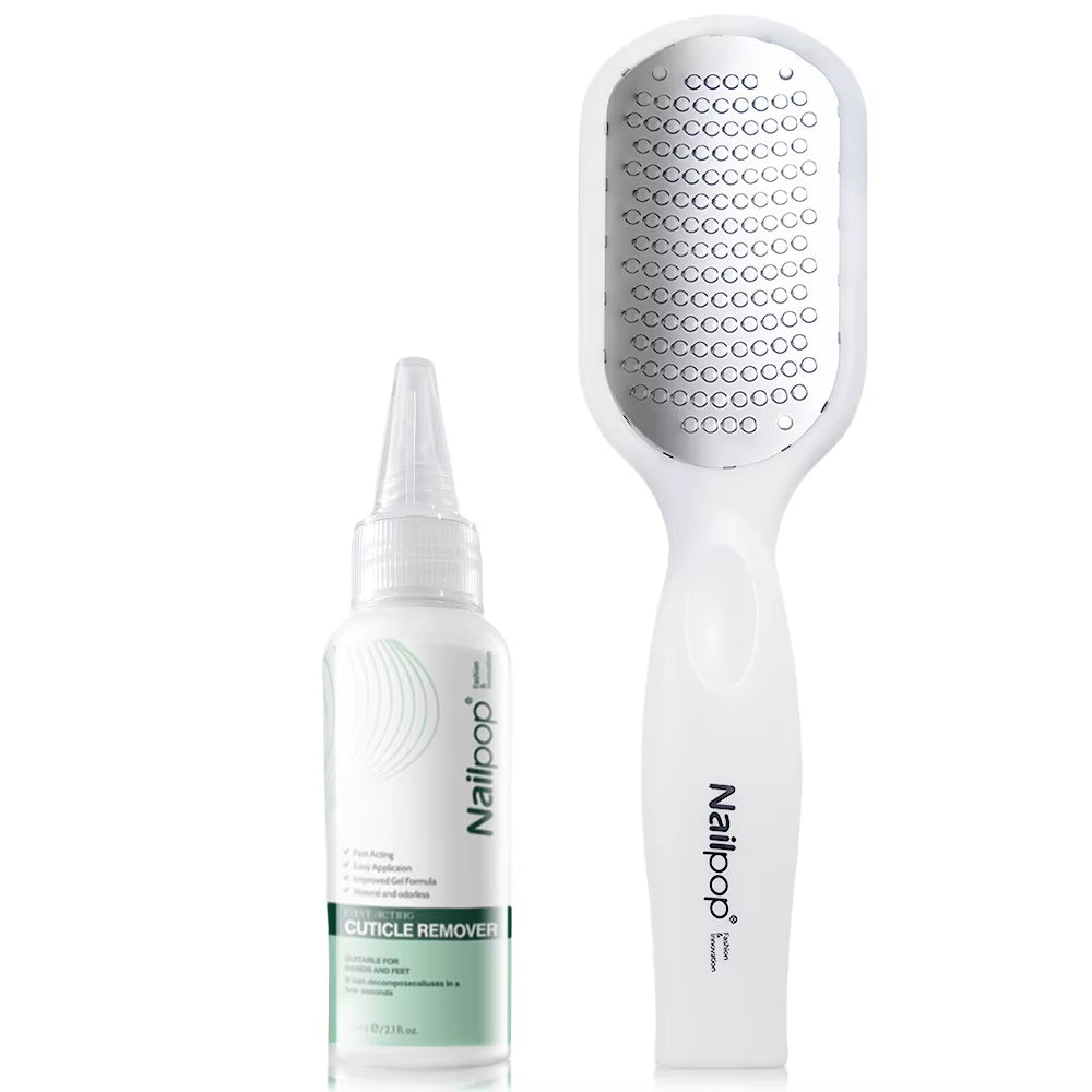 NAILPOP Extra Strength Callus Remover for Feet and Foot File Kit Remove Hard Skins Heels and Tough Callouses from Feet Quickly
