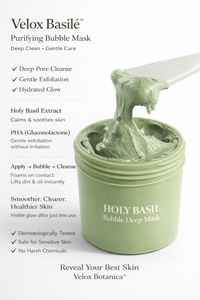 Velox Basilé™ Purifying Bubble Mask - Clearer Pores in 3 Minutes