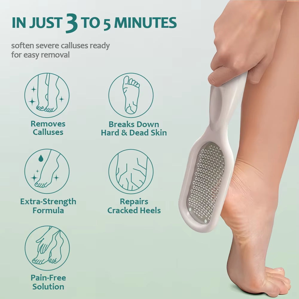 NAILPOP Extra Strength Callus Remover for Feet and Foot File Kit Remove Hard Skins Heels and Tough Callouses from Feet Quickly